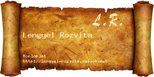 Lengyel Rozvita névjegykártya